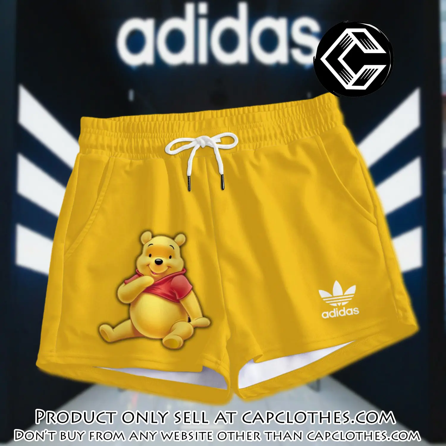 Premium winnie the pooh in adidas women shorts lady beach shorts wms1083 cc1940076